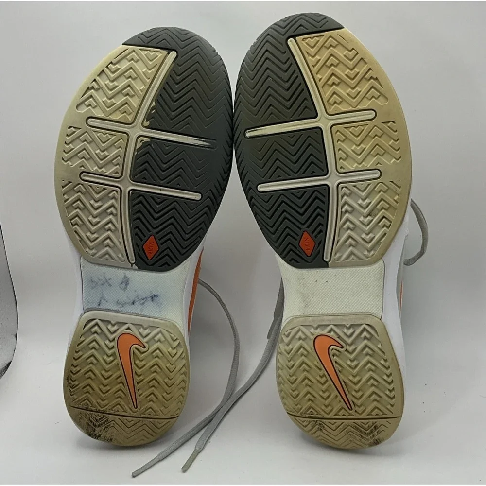 Nike Zoom Vapor 7.5 Tour Womens Tennis Shoes Orange Grey White 631475-018